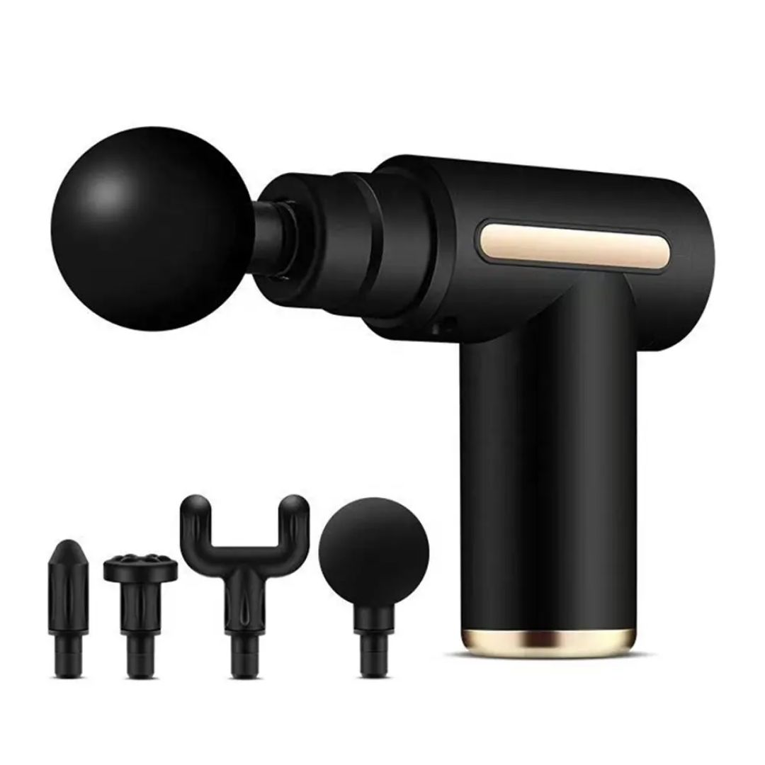 Massage Gun Deep Tissue Fascia Gun Muscle Massager Electric Body Massager for Pain Relief Muscle Recovery Portable Rechargeable Vibration Therapy Gun with Multiple Attachments Adjustable Speed