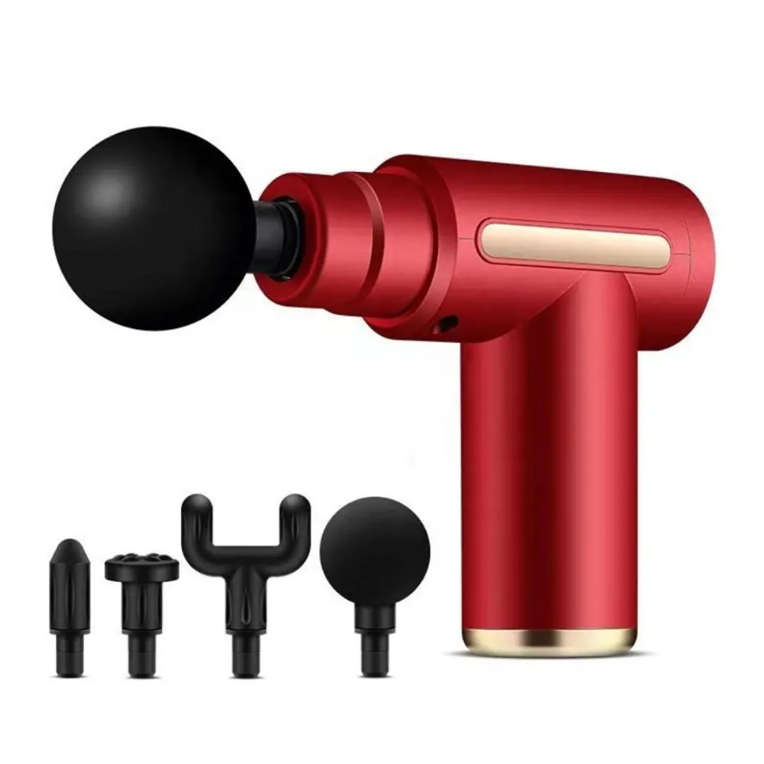 Massage Gun Deep Tissue Fascia Gun Muscle Massager Electric Body Massager for Pain Relief Muscle Recovery Portable Rechargeable Vibration Therapy Gun with Multiple Attachments Adjustable Speed