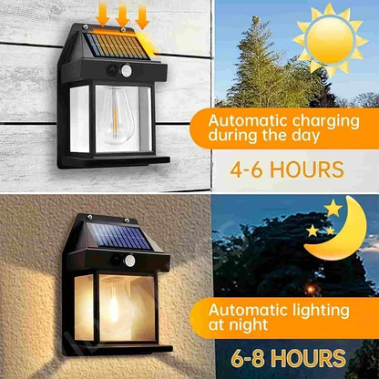 Solar Sensor Light – Outdoor LED Motion Sensor Wall Light
