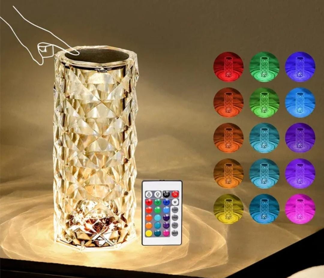 Crystal Lamp – Elegant LED Crystal Table Lamp for Bedroom & Living Room