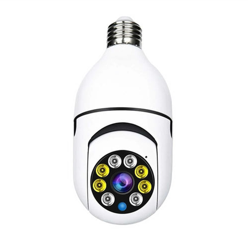 Bulb Holder Security Camera WiFi 360° Panoramic CCTV Camera with Night Vision, Motion Detection & Two-Way Audio