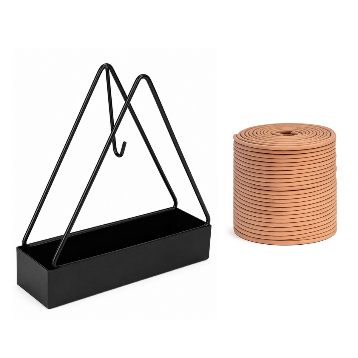 Mosquito Coil Stand – Metal Mosquito Coil Holder with Ash Catcher