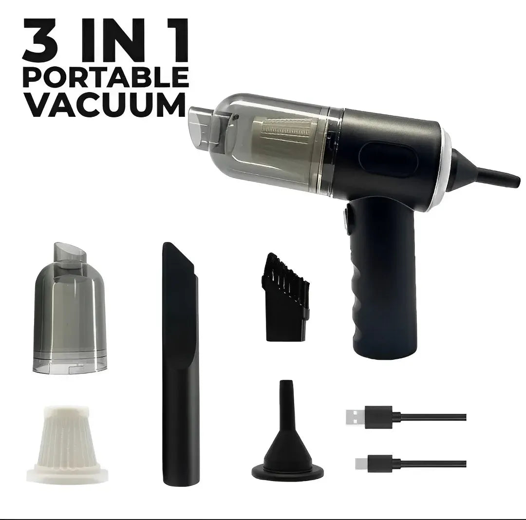 Portable Vacuum Cleaner – High Suction Dust Cleaner for Home, Office, Car & Keyboard Cleaning