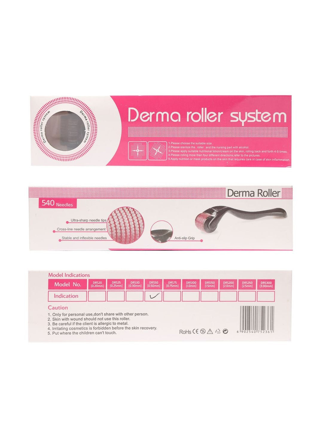 Derma Roller – Microneedle Skin Care Roller for Face, Beard & Scalp